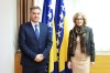 Predsjedavajući Predstavničkog doma dr. Denis Zvizdić u odvojenim susretima razgovarao s ambasadoricom Republike Austrije i ambasadorom Republike Rumunije u BiH